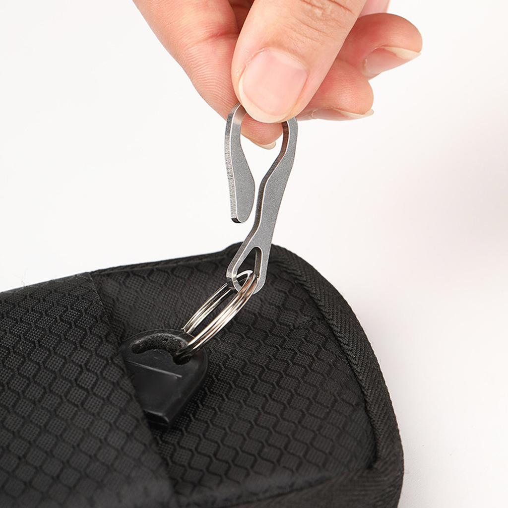 Multifunctional Belt Key Holder Small Keychain Hook Lightweight Keyring Clasp Money Clip Stainless Steel Keychain Clip
