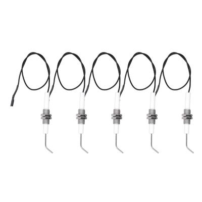 ZK40 5pcs Spark Ignition Electrode Ceramic M10 Furnace Ignition Threaded Electrode for Push Button Piezo Igniter