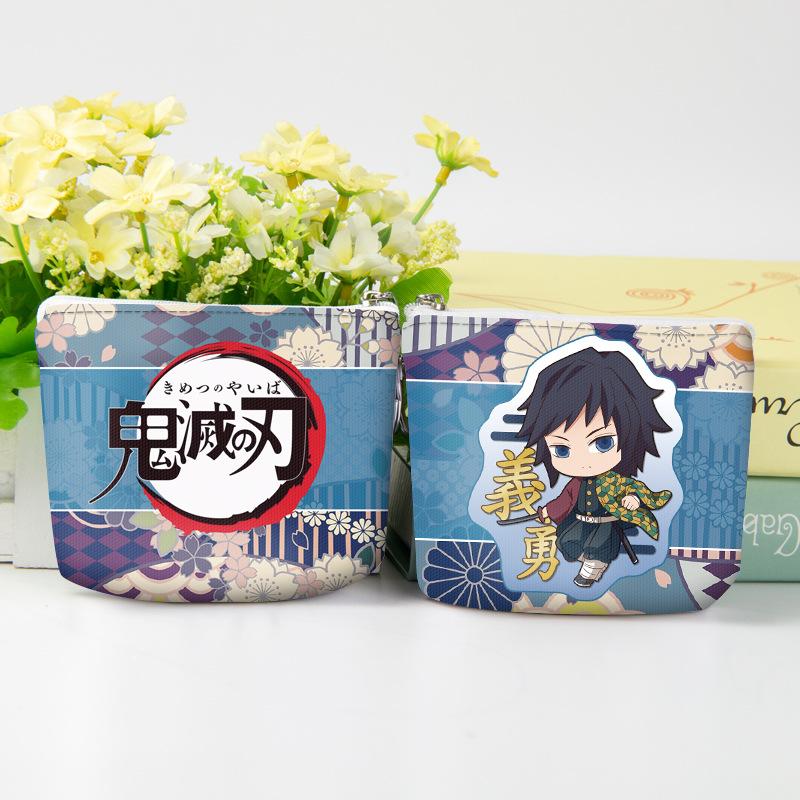 Japan cartoon comics Demon Slayer Coin Purse Earphone Organizer Student Coin Pouch Key Pouch 0023