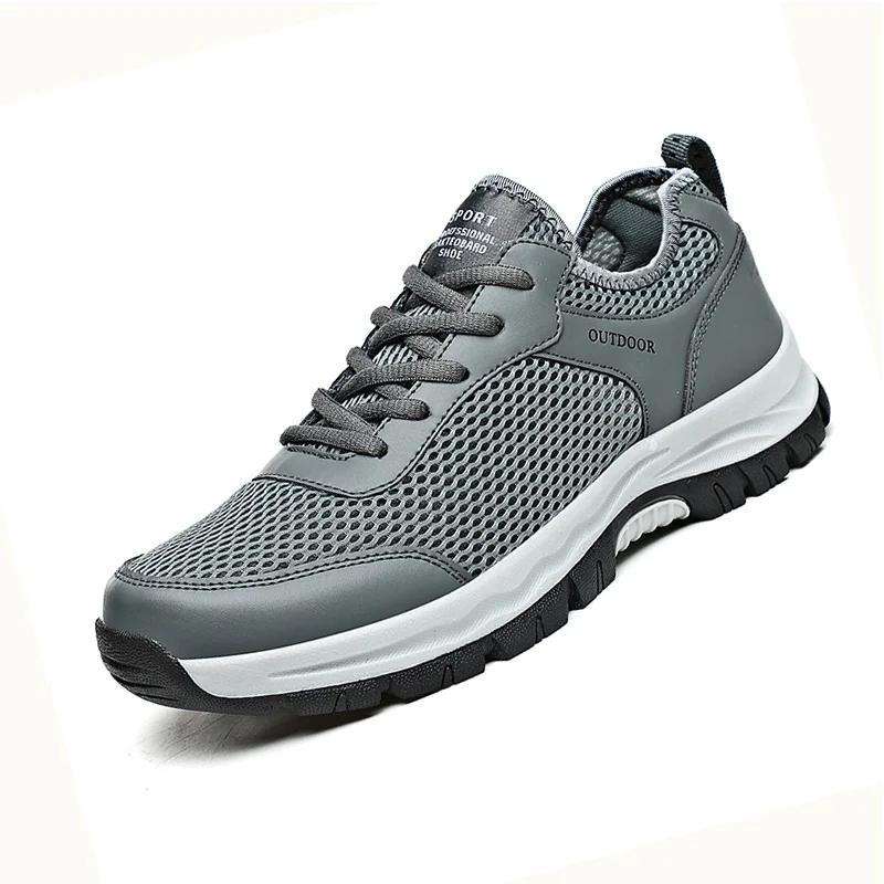 Outdoor Men Hiking Shoes 2025 Breathable Man Comfort Sneakers Boots Desert Training Sneakers Anti-Slip Trekking Shoes Plus