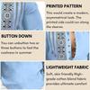Deelmo Men' Cotton Blend Mandarin Collar Self One Design Full Sleeve Casual Short Kurta (Large, Rama)