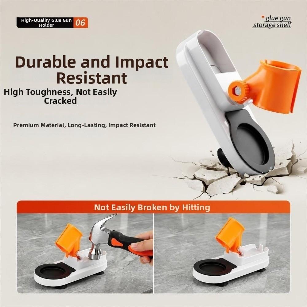 Multi-Function Hot Melt Glue Sticks Stand with Drip Tray Hot Melt Gluer Holder  Home Use