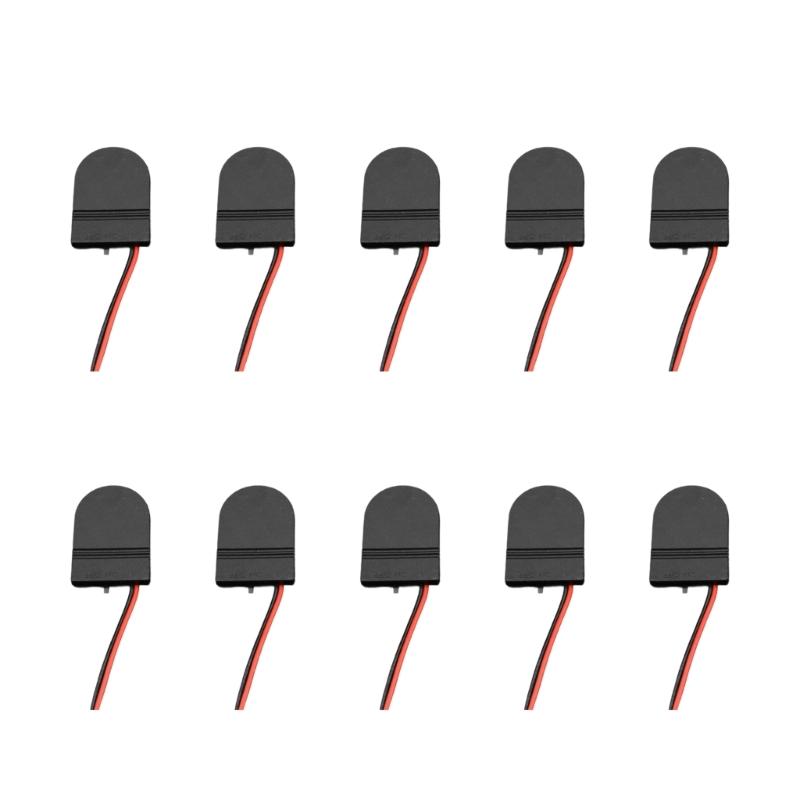 Pack of 10pcs Plastic CR2032 Coin Cell Holder Case Secure LIR2032 Storage Box for Calculators Key Remote Controls