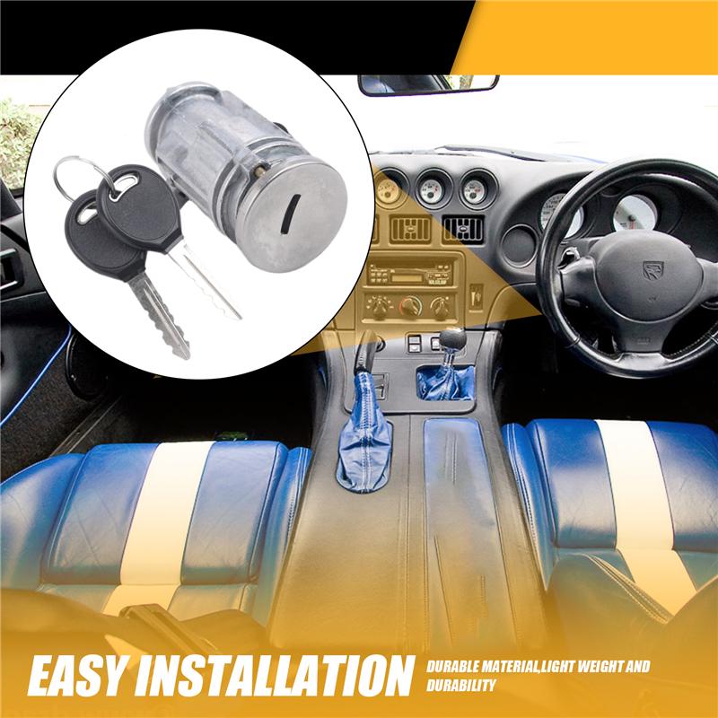 Ignition Key Switch Cylinder Lock With Keys For Chrysler Voyager Dodge Jeep Cherokee Plymouth 5003843AB 5003843AA-M53K
