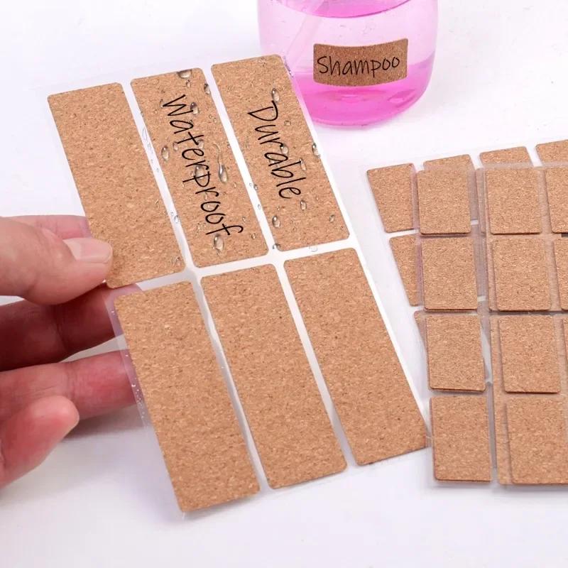 36-96 szt. Etykiety drewniane dębowe Naklejki Craft Kuchnia Butelka Słoiki Organizer Etykiety Naklejki samoprzylepne Opakowanie Etykieta uszczelniająca