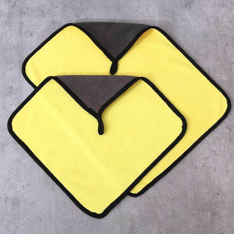 Prosop de curățare auto cu două fețe, gros și absorbant, din fleece coral