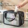 1PC Portable Cosmetic Waterproof Bag Large Capacity Dust Proof Make Up Storage Handbags Fashion Transparent Travel Bags