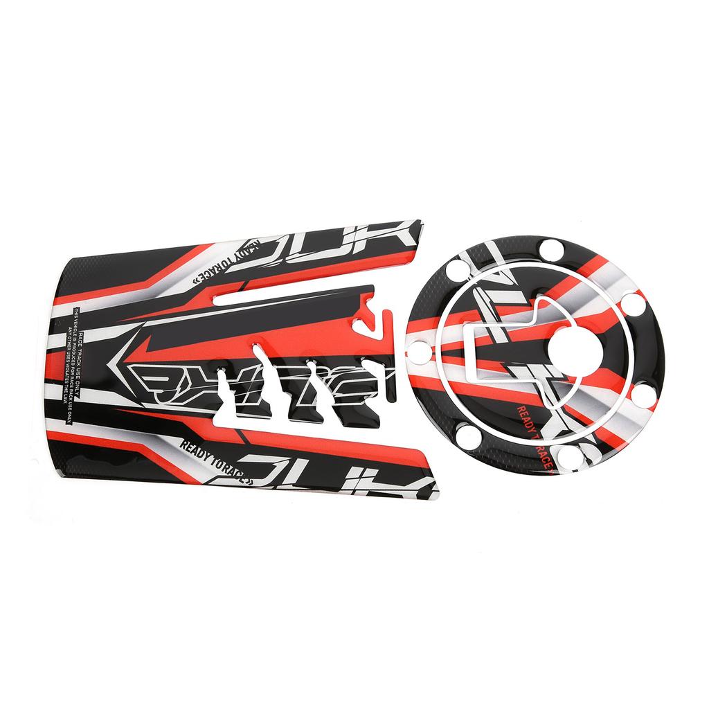 Reflexní nálepka na palivovou nádrž Nálepka na víčko palivové nádrže Oranžová Černá Stylová dekorace pro motocykl