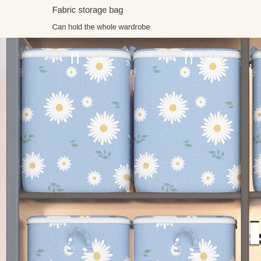 Mit Griffen Aufbewahrungsbehälter für Kleidung Gänseblümchen Aufbewahrungsbehälter Große Kapazität Steppdecken-Aufbewahrungstasche