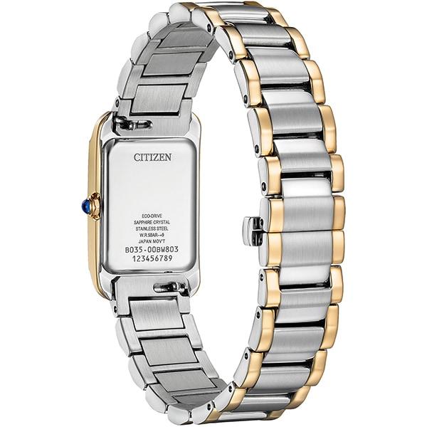 Citizen L Solar Eco-Drive SQUARE Collection EW5624-54Y Wrist Watch for Women