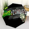 Plants Vs Zombies Adventure Portable Automatic Umbrella Compact 8-Rib Lightweight Foldable Design All-Season Umbrella for Travel Fashion Lovers