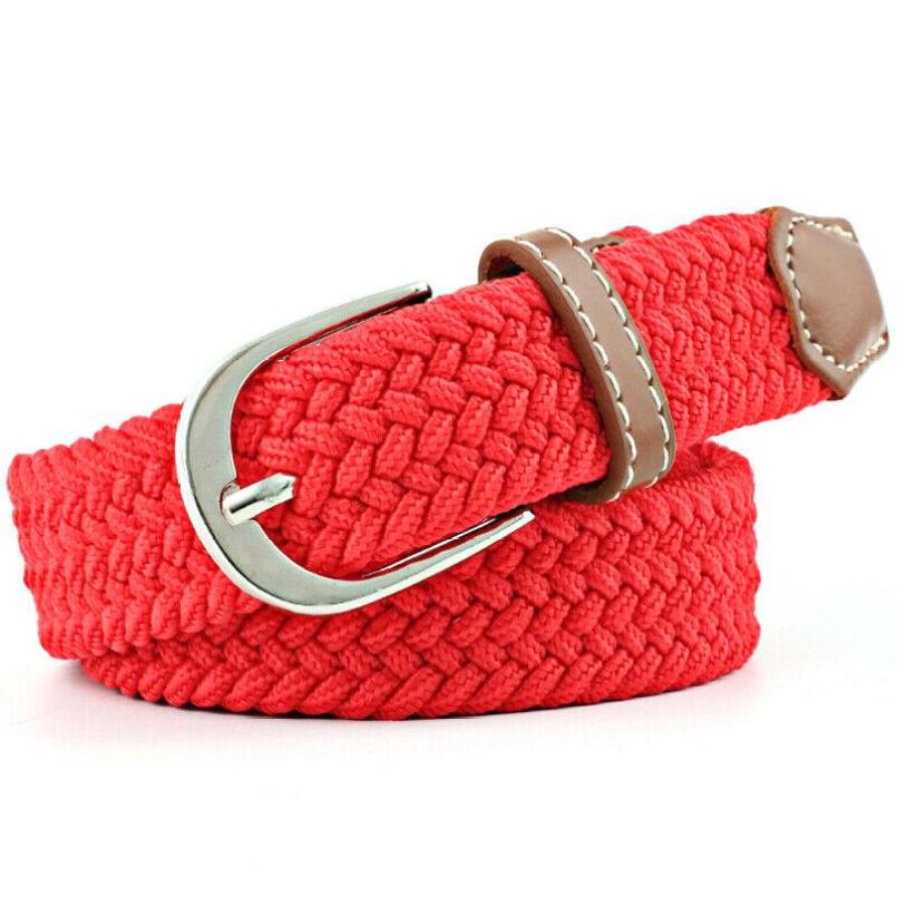 Elastic Stretch Waist Belts For Men Women Casual Stretch Woven Belt Women Waistband Student Jeans