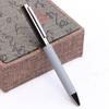 Environmentally Friendly Wood Metal Foreskin Ballpoint Pen Printing Logo Business Office Gift Pen Electroplating Gun Ash Medium Oil Neutral Pen