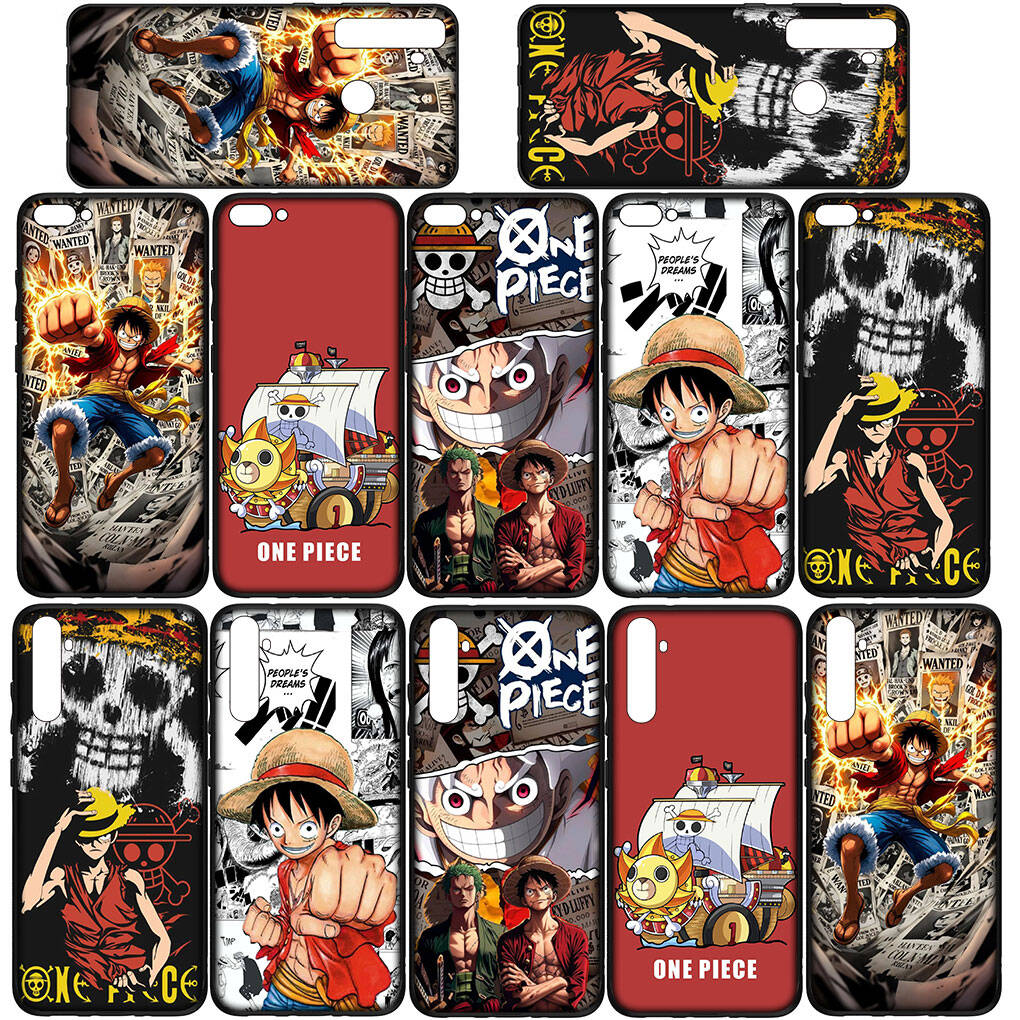 Phone Case for iPhone 17 15 16 Plus Redmi Note 14 12 11 13 Pro Max Huawei P30 P20 Lite Y9 OPPO A60 A80 A54 Cartoon Roronoa Zoro One Luffy Pieces Cover