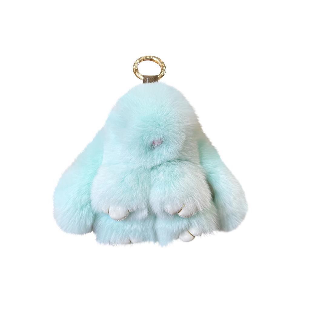 Handmade Soft Bunny Pompom Charmss, Fluffys Bunny Keychain, Faux  Furs Keyring Pendant For Girls