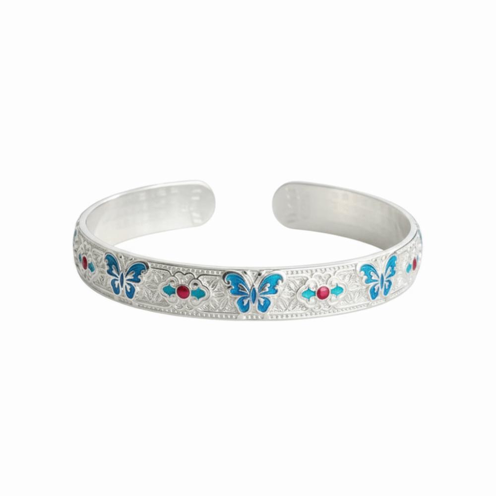 Traditionelles Damen-Armband Ethnischer Stil Chinesisches Cloisonné-Armband Emaille-Armband Geschenk