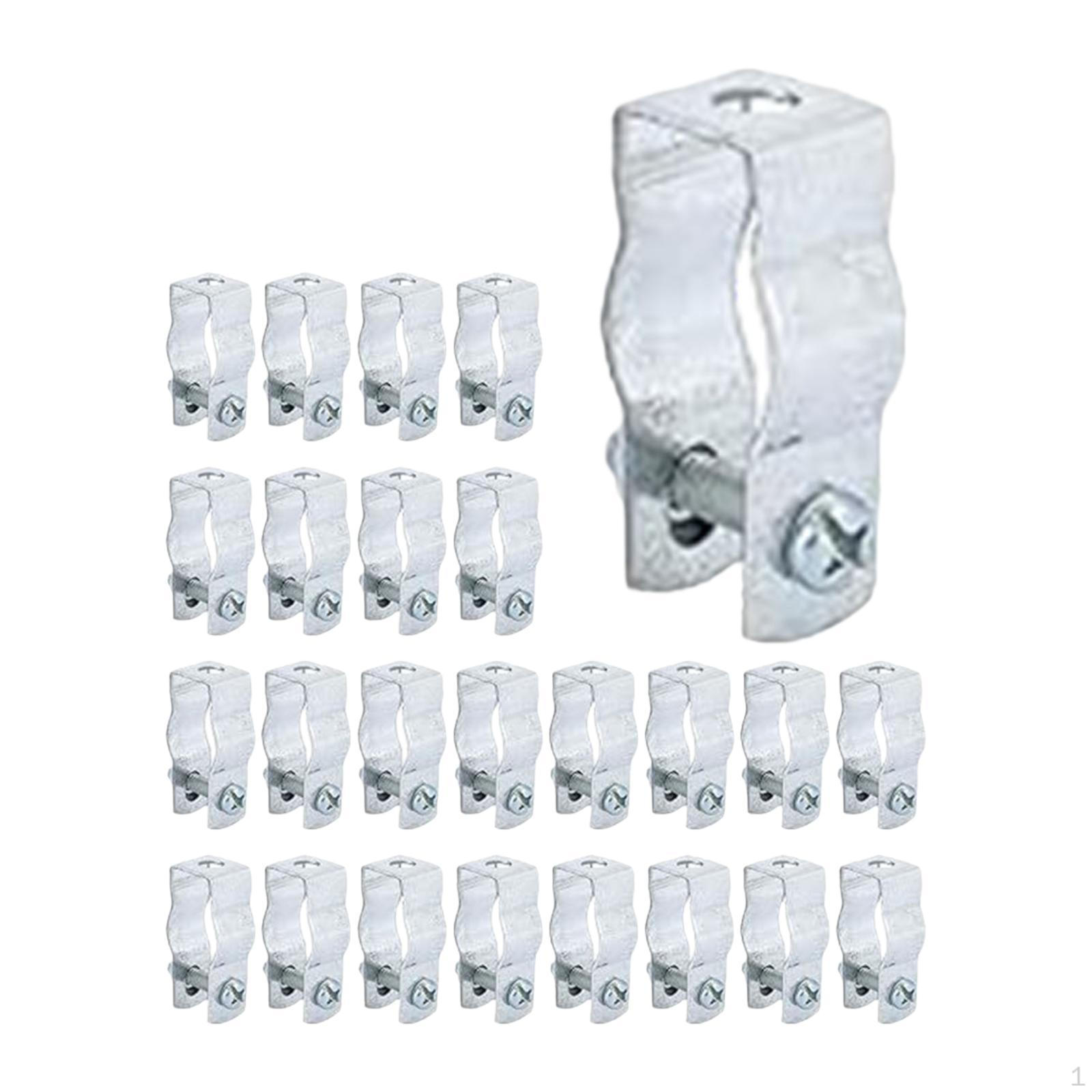 

25 PCs Galvanized Steel Channel Holder Professional 18.8 mm