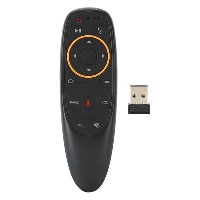 G10 Schwarze Sprachfernbedienung 2.4G Luftmaus Mini Drahtlose Tastatur mit Gyroskop(2.4g Körper