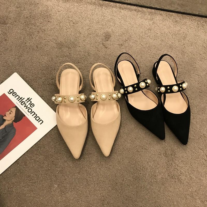 Block Heels Clear Sandals Fashion Womens Shoes  Mary Jane Suit Female Beige Chunky Luxury Summer Closed Open Low Shoes Women