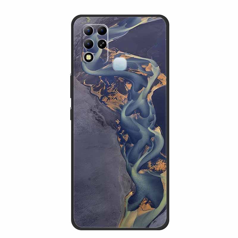 For Infinix Hot 11 G37 4G Case Marble Soft TPU Silicone Back Cover for Infinix Hot11 G37 X689F G 37 Protective Fundas Paras Etui
