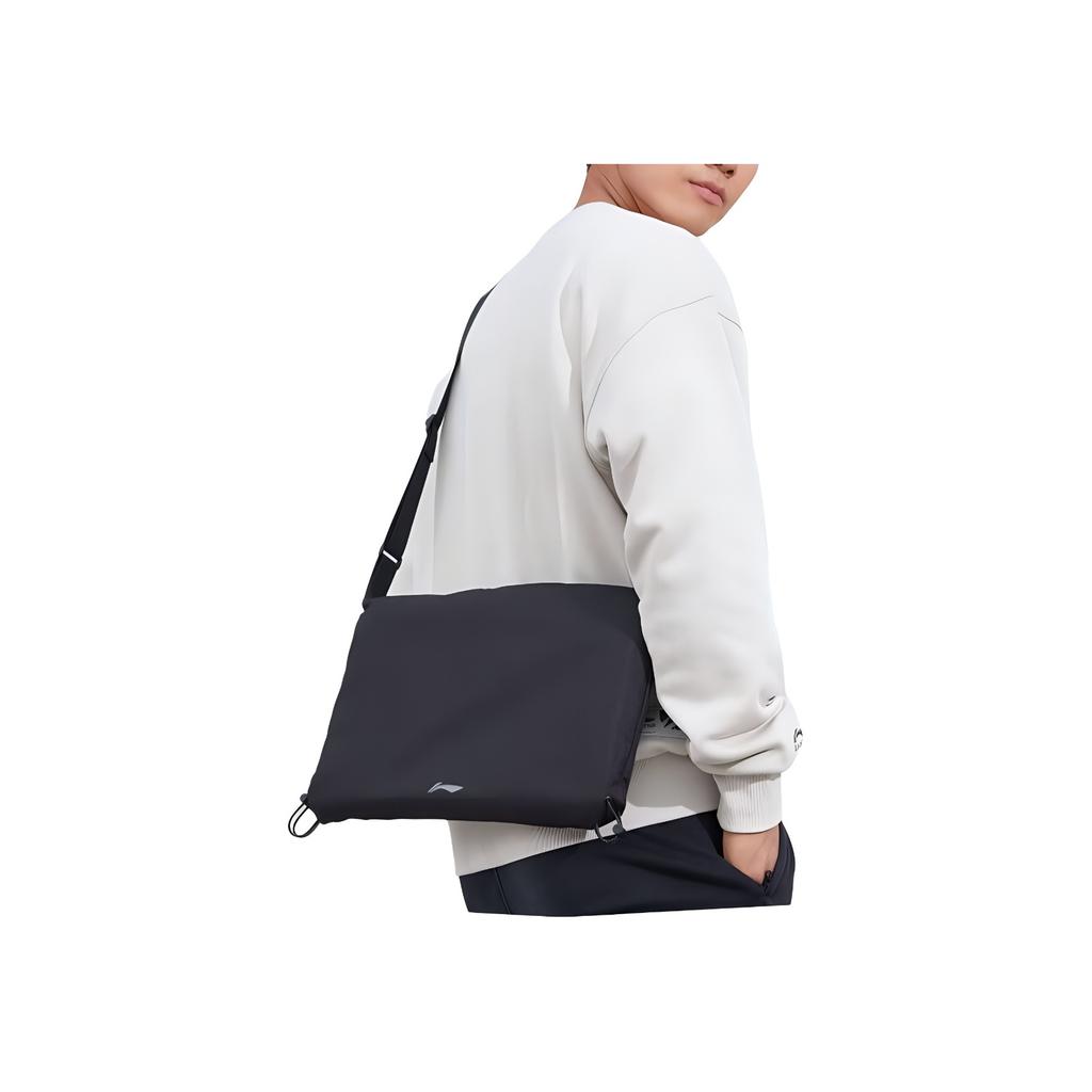 Li Ning Sport Multifunktionale Stoff-Umhängetasche Unisex Taschen Schwarz SAD-1932