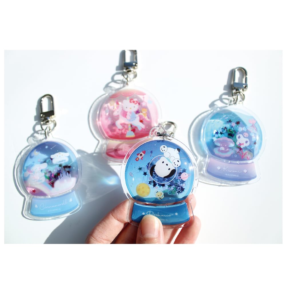 Tees Factory Sanrio Characters Snow Globe Keychain Pochacco H67 X W50 X D8mm SR-5546108PC
