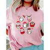 Christmas Print Women's Top Casual Short Sleeves Loose Comfortable T-Shirts Women’s
