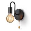 European Style Wrought Iron Wall Lamp - Creative Retro Design for Living Room, Bedroom & Bedside