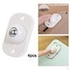 4 Pcs. Storage Box Tape Rolls Garbage Can Wheels