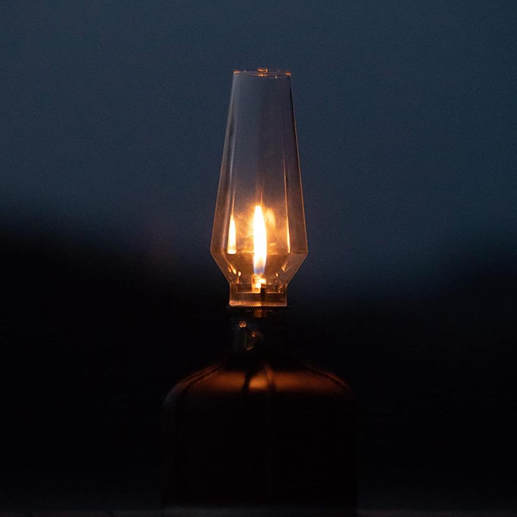 CAMPING MOON Gas Candle Lantern with Wooden Lantern Case, T-1