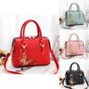 Style Pu Handbag With Embroidered Flowers For Daily Fashion And Casual Outings