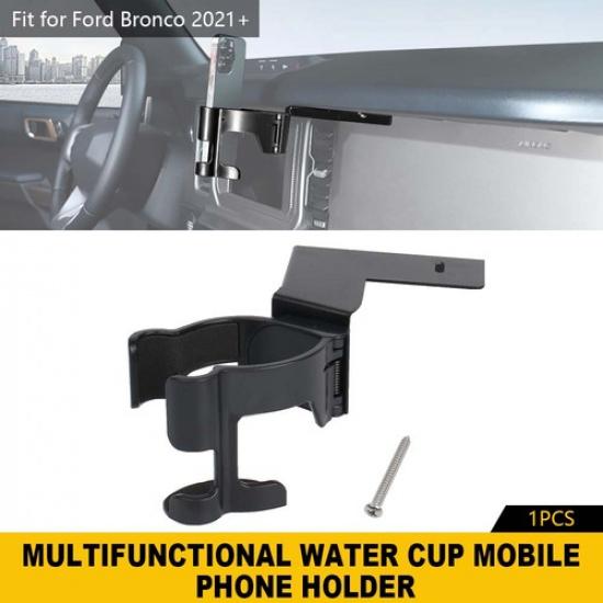 Multi-Function Mount Water Drink Cup Phone Holder for Bronco   23 Black