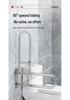 304 Stainless Steel Foldable U-Shaped Anti-Slip Safety Armrest for Elderly Toilet Assistance.