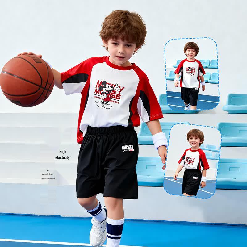 Disney Mickey Mouse Boys' Athletic T-Shirt & Shorts Set