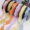 4cm Pleated Fishtail Yarn Ruffle Ribbon for Gift Wrapping and Floral Decoration