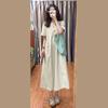 Coffee break French shirt dress summer women's new small loose temperament casual dress