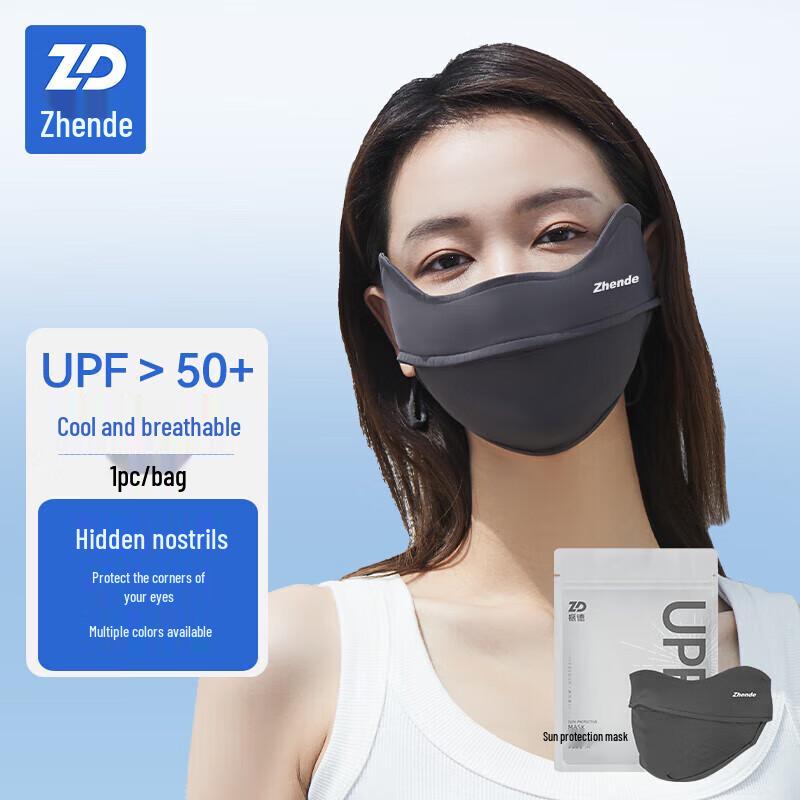 ZHENDE Women s UV Protection Ice Silk Full Face Mask (2-Pack) One Size Fits All