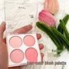 Summer Sweet Girl Four-Color Matte Blush: Natural Nude Makeup Set for a Fresh, Youthful Look