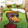 Quackity Duck Bedding Set Single Twin Full Queen King Size Bed Set Aldult Kid Bedroom Duvetcover Sets 3D Anime Bed Sheet Set
