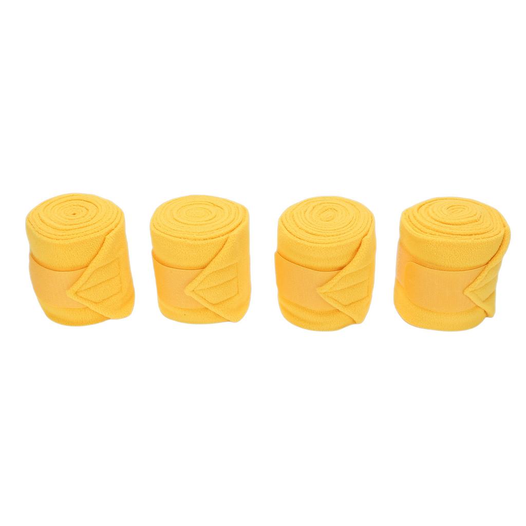 4 pezzi Fasce Polo per Cavalli Comode Morbide in Pile Bende per Gambe Equestri Forniture per Scuderia
