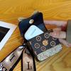 New fashion Internet celebrities ins wind pu small bag with diamond keychain earphone bag pendant change bag portable and high luxury