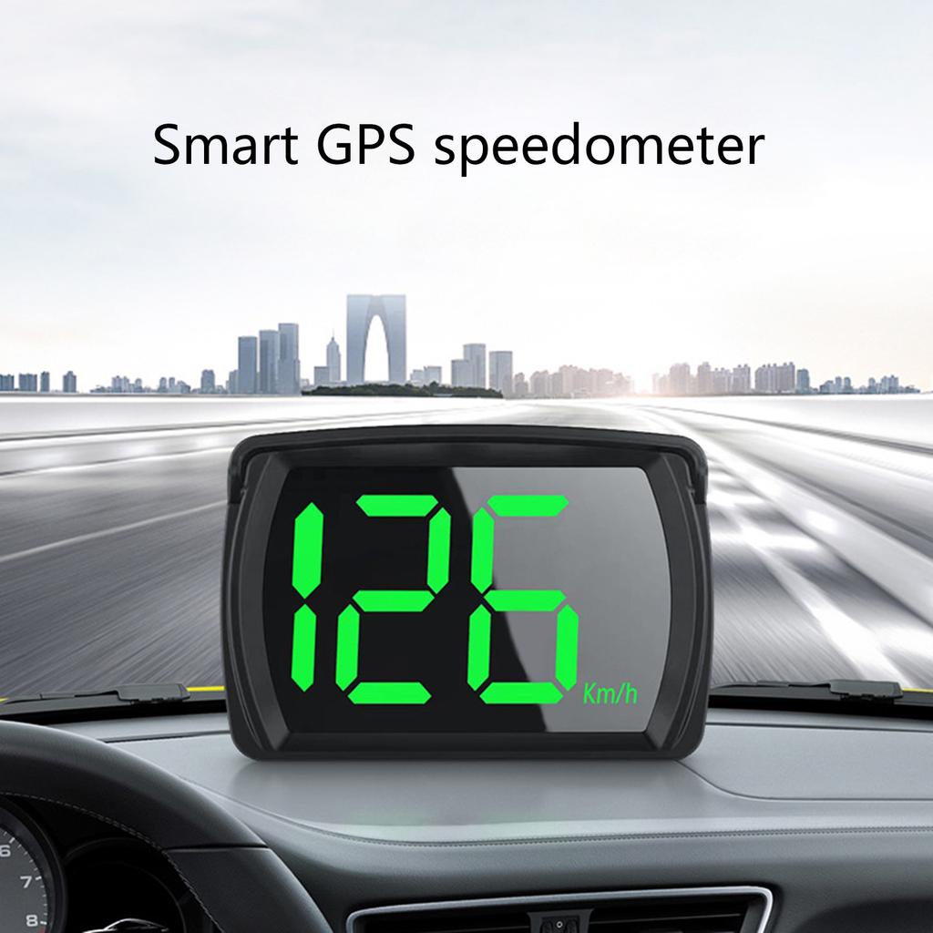 Car HUD Headup Display KM GPS Digital Speedometer with 2.8Inch LED Screen for Car Truck SUV (USB Powered)