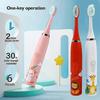 Children Sonic Electric Toothbrush Kids Tooth Brush IPX6 Waterproof USB Rechargeable 6 Replacement Brush Heads Oral Cleaning