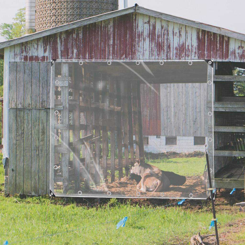 Transparent Rain Tarpaulin Thickened Windproof Rainproof Tarp Multipurpose Rainproof Tarp Cover for