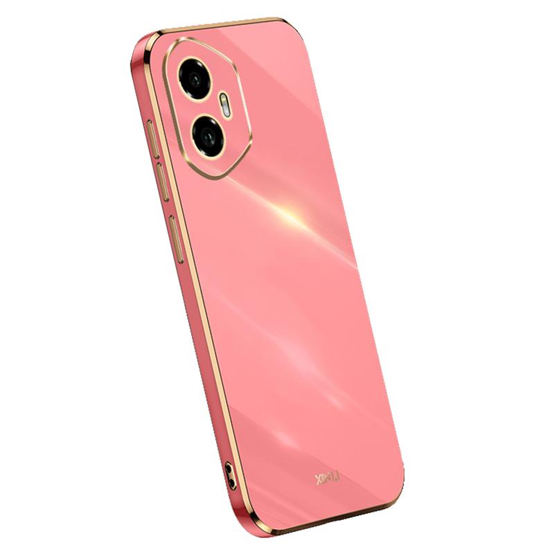 

XINLI For Honor 300 Case TPU Phone Cover with Electroplating Frame Red