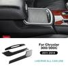 Real Soft Carbon Fiber Sticker LHD RHD Car Central Control Cup Panel Accessories For Chrysler 300 300C 2011 2012 2013 2014