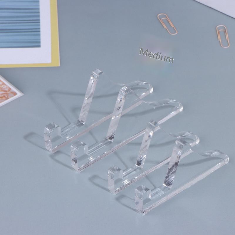 2Sets Transparent Acrylic Photo Frame Stand,Display Cabinet Base Stand,Medal Certificate Desktop Ornament Decoration,Photo Frame