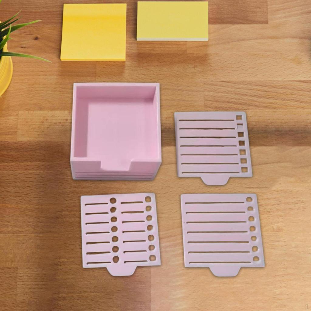 Memo Paper Holder with Stencil Note Dispenser for Office Use