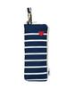 Folding Umbrella with Heart Embroidered for Sun and with Storage Wide Easy To Timeless Perfect for and Stylish and Product Wpc. Women's Border, Navy,