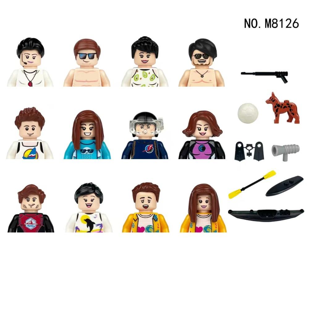 Stadsfiguren Actiefiguren Bouwstenen Politieagent Leraar Brandweerman Beroep Mini Figuur Poppen Stenen Set Kinderspeelgoed